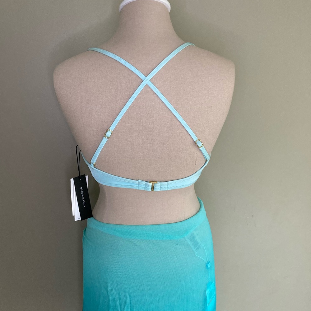 BCBG MAXAZRIA  Crossbody Underwire Bikini Top - Picture 5 of 6
